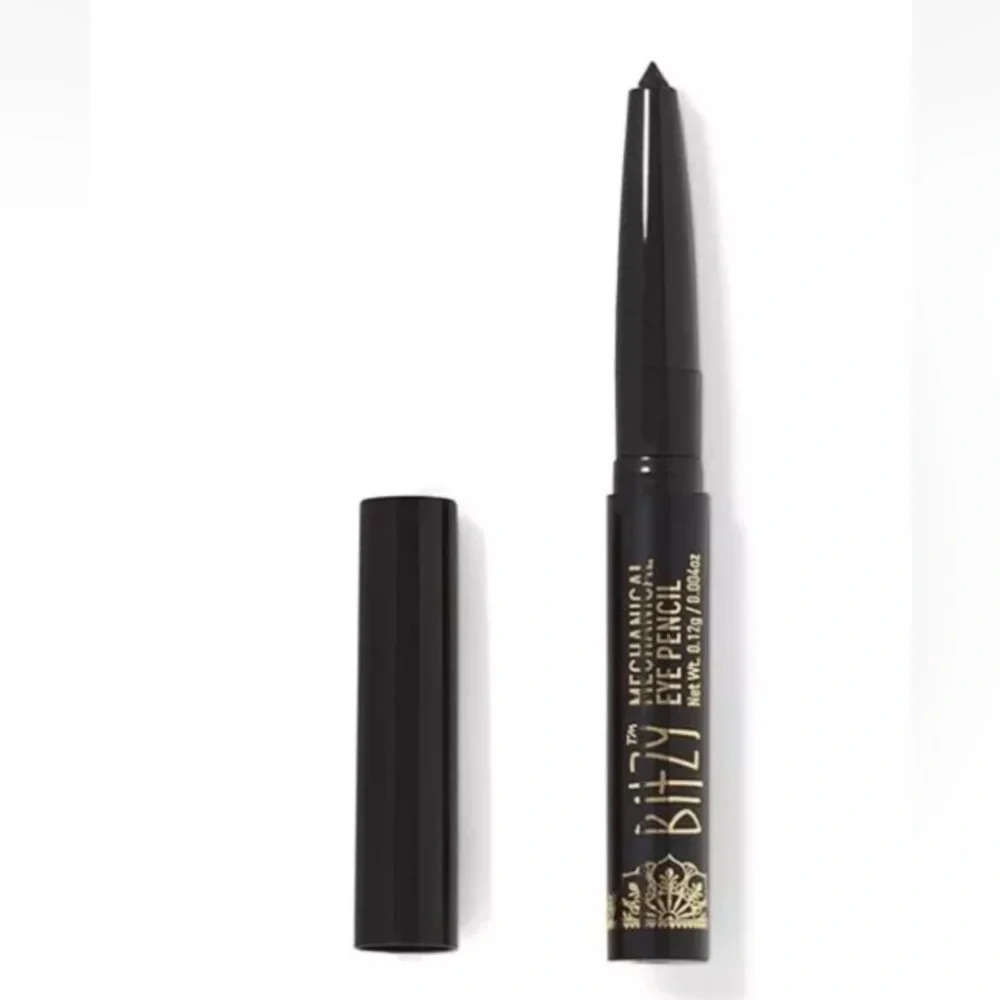 (2) Bitzy Mechanical Eye Pencil Eyeliner Glitter Crayon Sequin /Black Travel